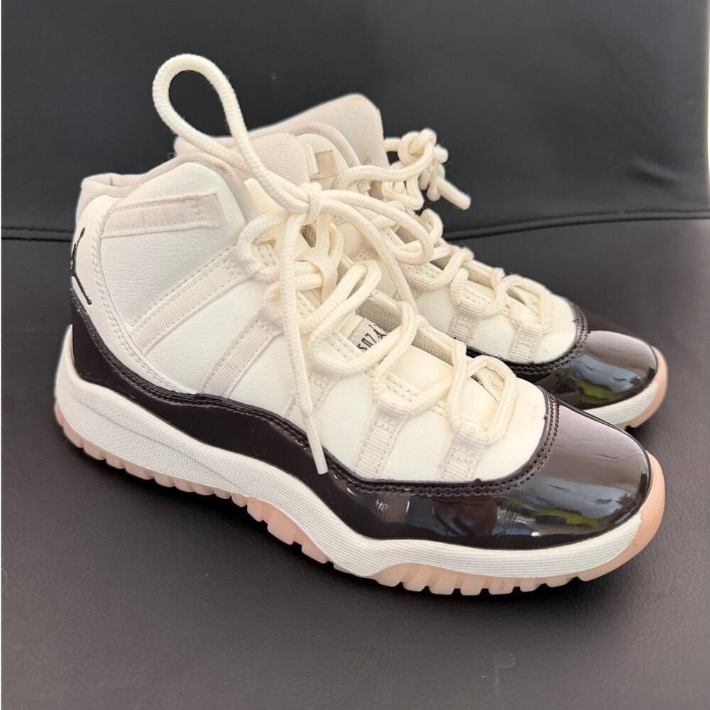 Nike Air Jordan 11 Retro ‘Neapolitan Brown’ Kids Sneakers DO3857-101- SZ 2 Y